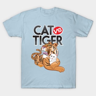 Cat vs Tiger - Funny T-Shirt